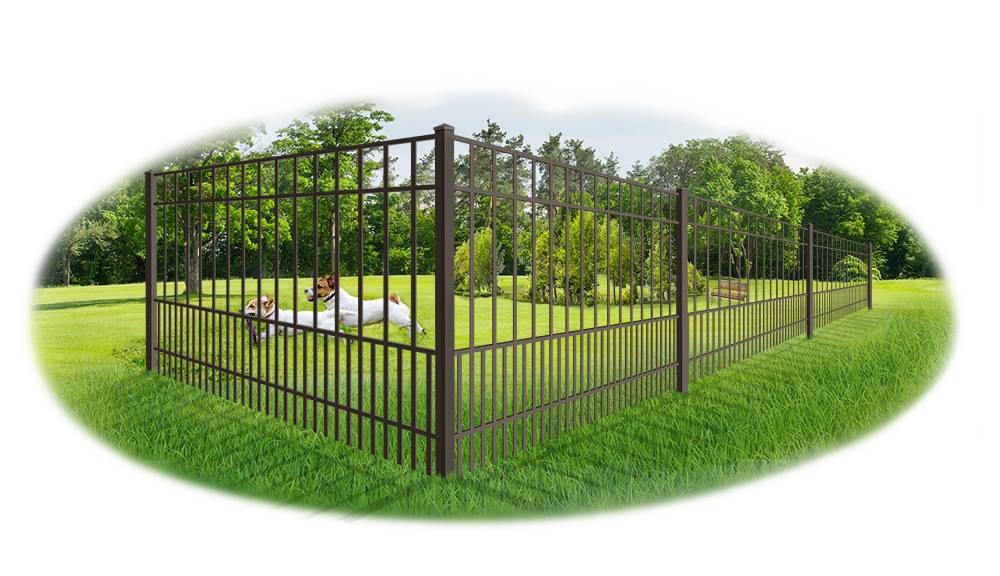 Beautiful example of a Rhodes style Aluminum Fence installed in Panama City, Florida