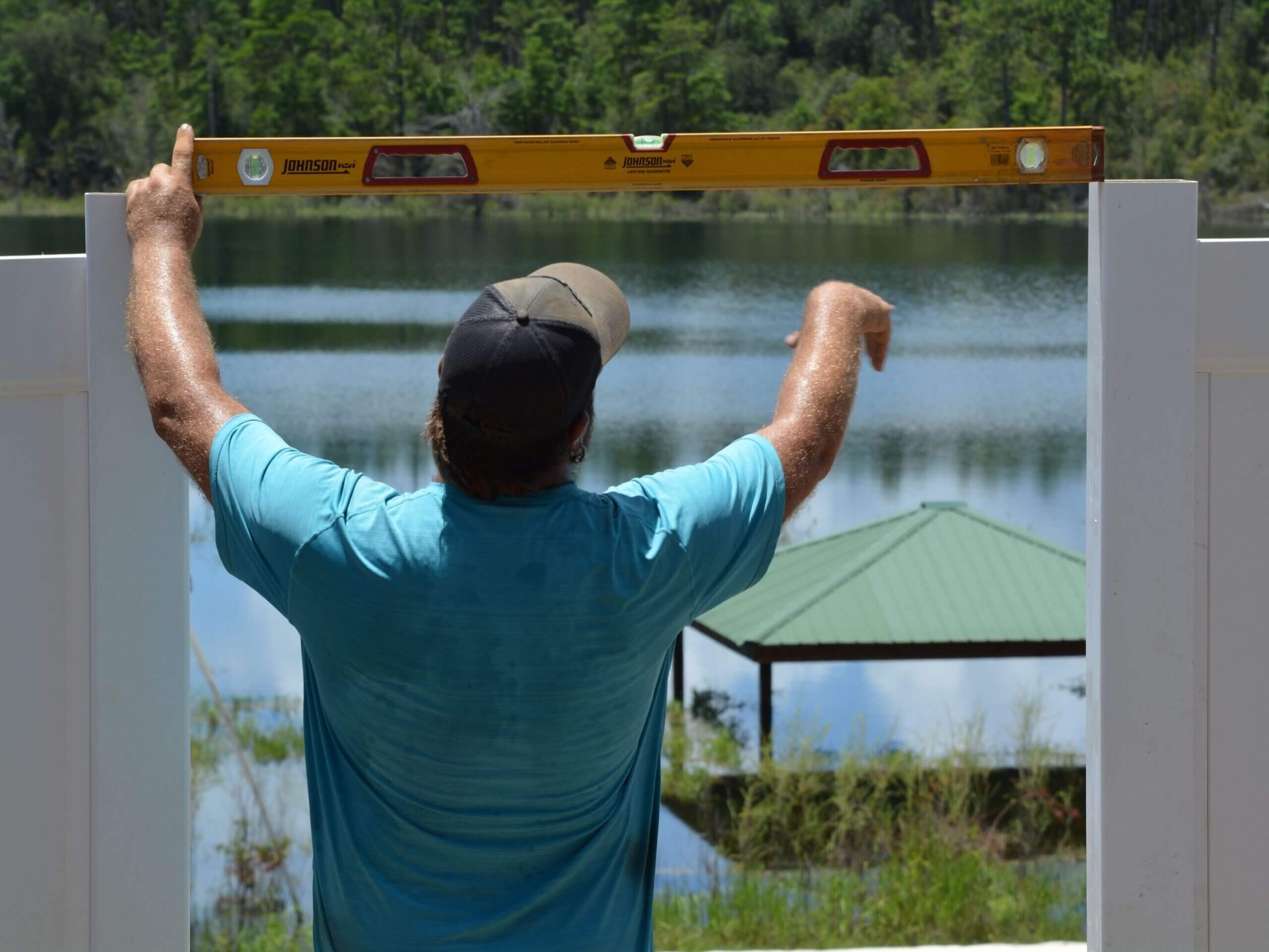 Photo of fence installation by a Panama City Fence Company