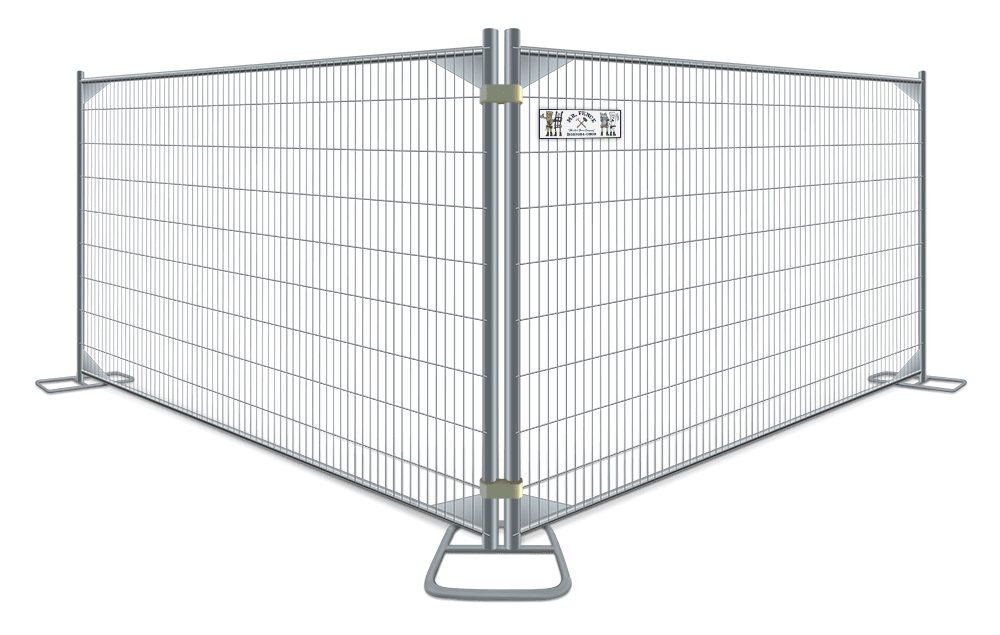 Beautiful example of a Temporary Fence Panels installed in Panama City, Florida