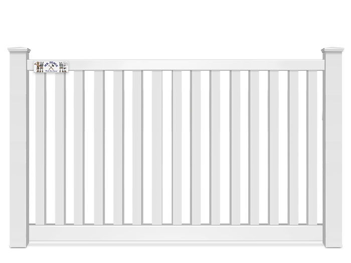 5 Foot Closed Top Vinyl Fence Company in Panama City Florida