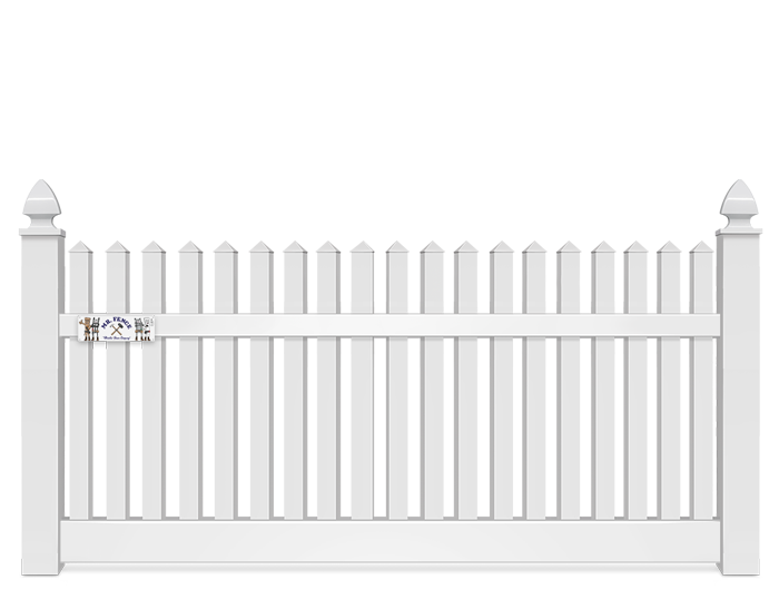 4 Foot Straight Top Vinyl Fence Company in Panama City Florida