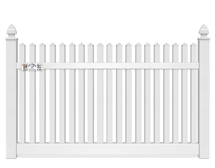 5 Foot Straight Top Vinyl Fence Company in Panama City Florida