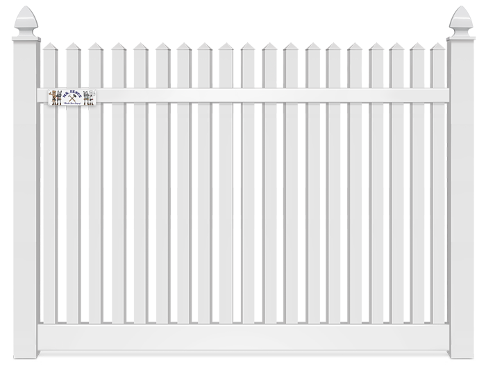 6 Foot Straight Top Vinyl Fence Company in Panama City Florida