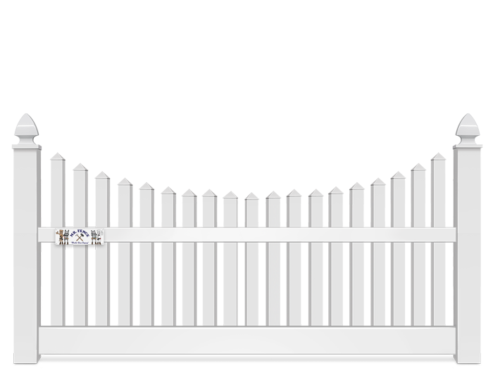 4 Foot Concave Vinyl Fence Company in Panama City Florida