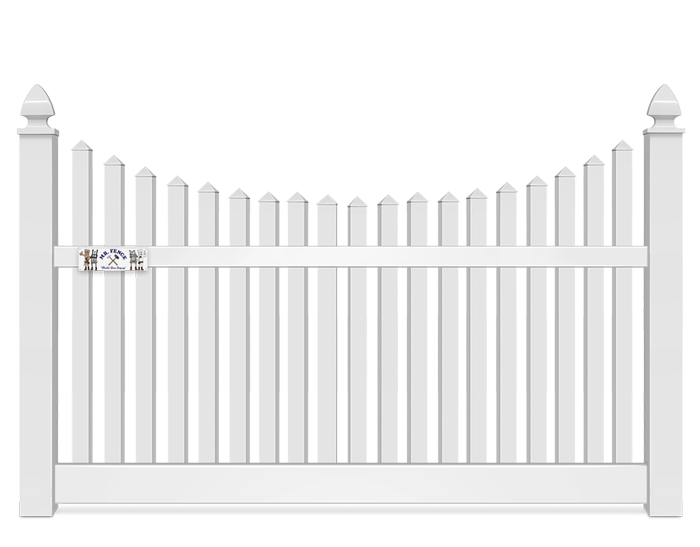 5 Foot Concave Vinyl Fence Company in Panama City Florida