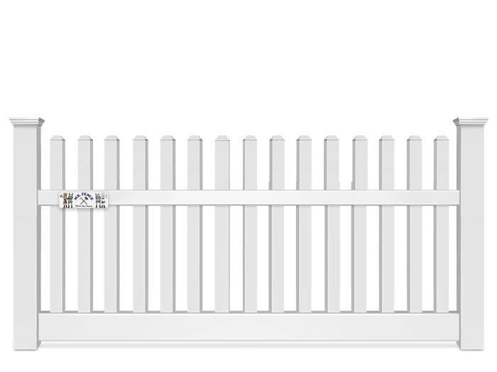 4 Foot Straight Top Vinyl Fence Company in Panama City Florida