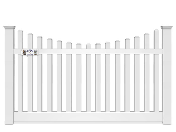 5 Foot Concave Vinyl Fence Company in Panama City Florida