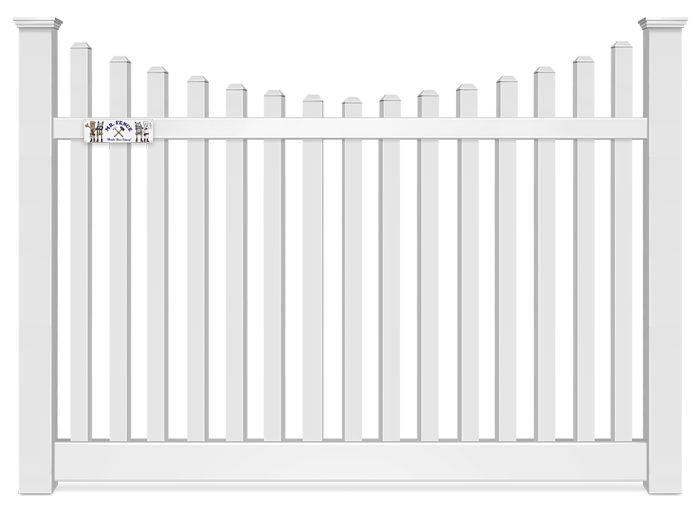 6 Foot Concave Vinyl Fence Company in Panama City Florida