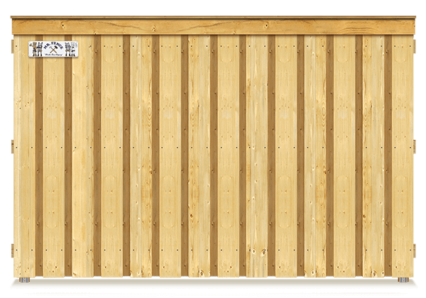 Board On Board style wood fence in Panama City Florida